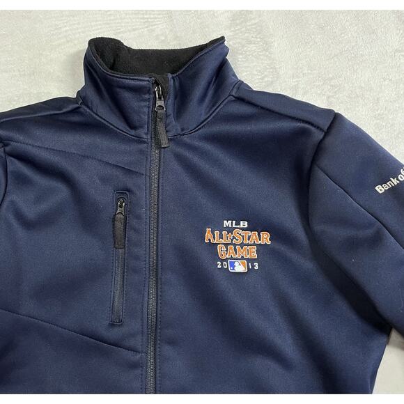 MLB All Star Game 2013 Antigua Sz Small Women Jacket Full Zip Navy Blue Baseball - Picture 2 of 16